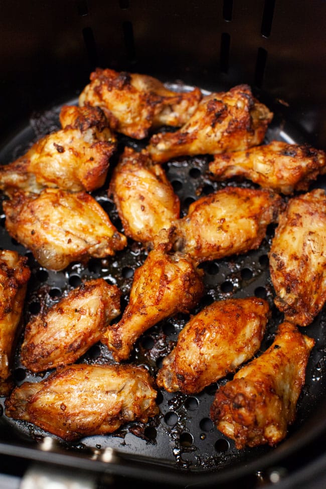 Buffalo Air Fryer Chicken Wings from thelittlekitchen.net