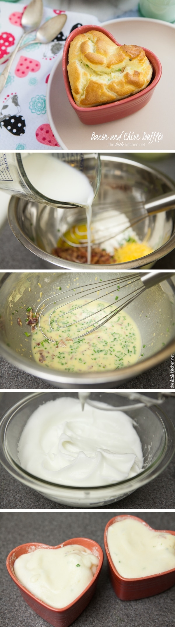 Bacon and Chive Soufflé Recipe from thelittlekitchen.net