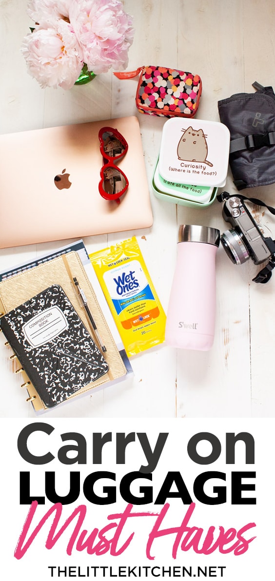 My Carry on Luggage Must Haves thelittlekitchen.net