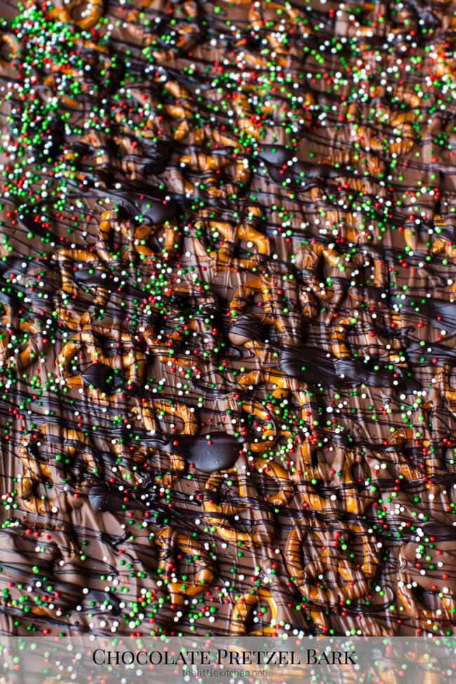 Chocolate Pretzel Bark from thelittlekitchen.net