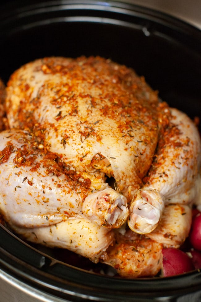 Crockpot Chicken and Potatoes from thelittlekitchen.net