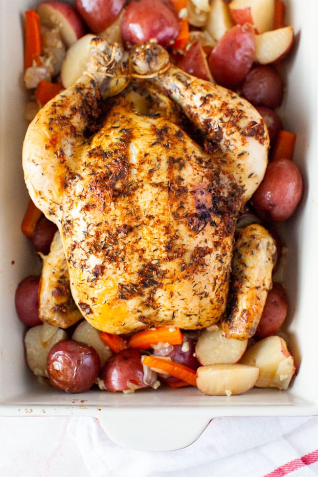 Crockpot Chicken and Potatoes from thelittlekitchen.net