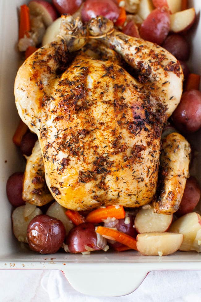 Crockpot Chicken and Potatoes from thelittlekitchen.net
