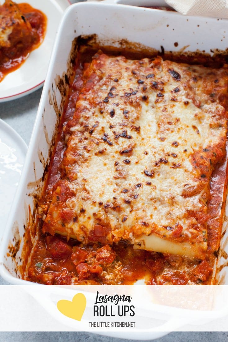 Lasagna Roll Ups from thelittlekitchen.net