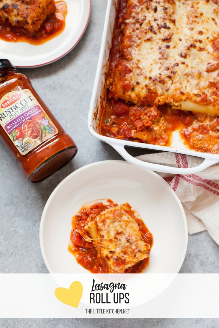 Lasagna Roll Ups from thelittlekitchen.net