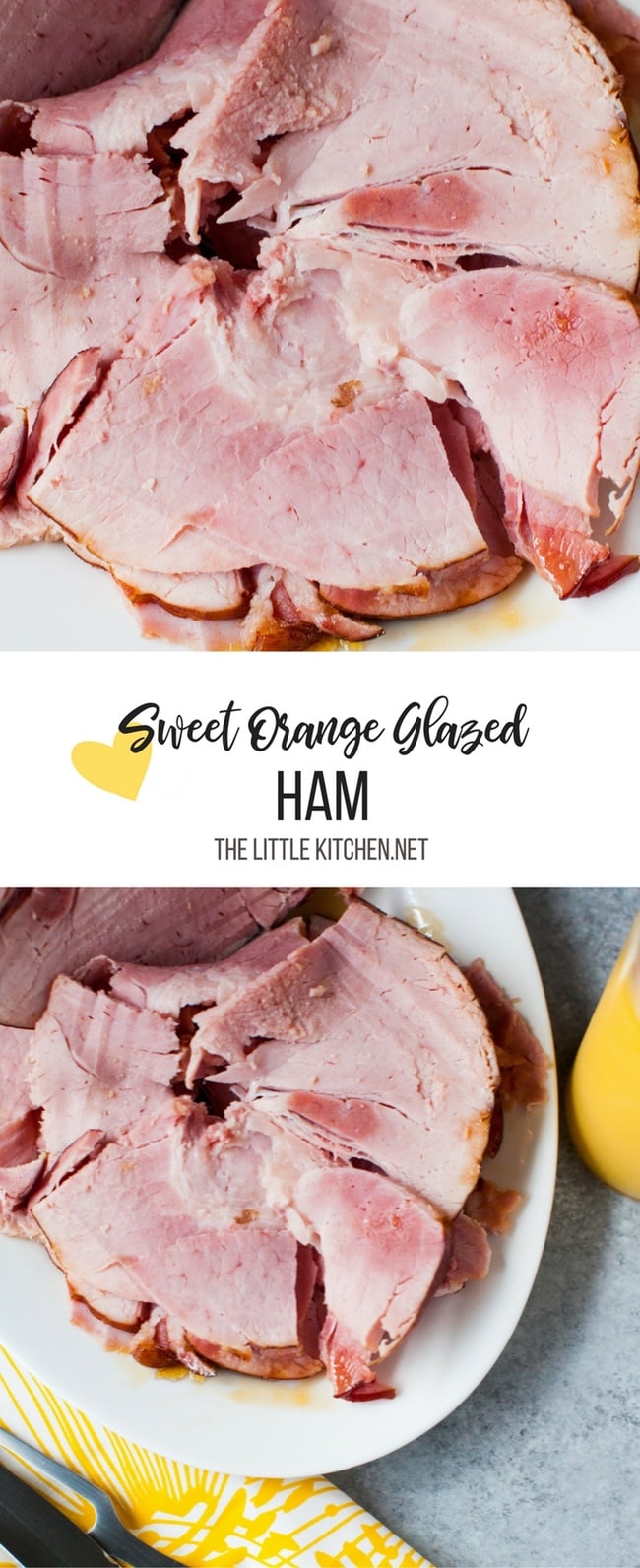 Orange Glazed Ham from thelittlekitchen.net