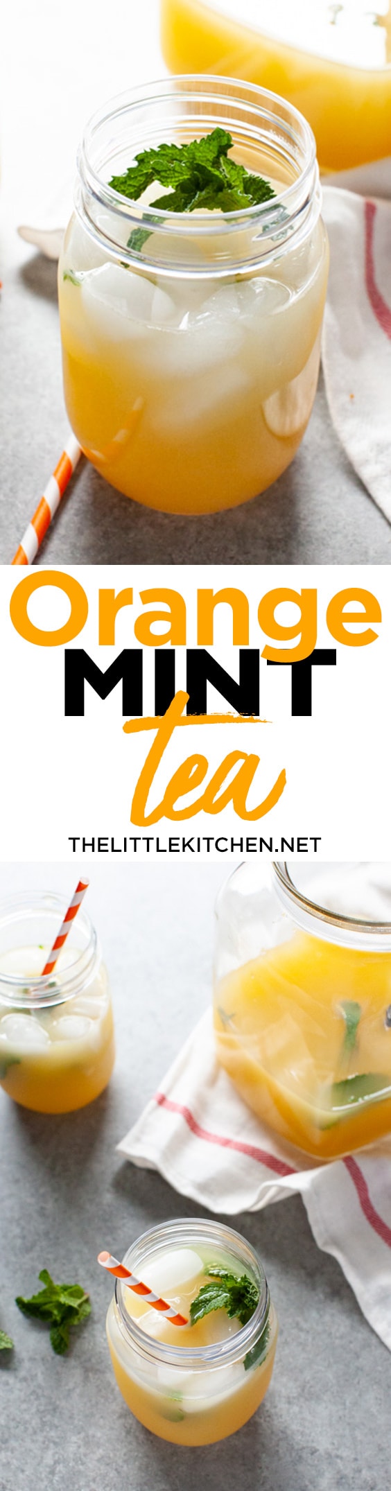 Orange Mint Tea from thelittlekitchen.net