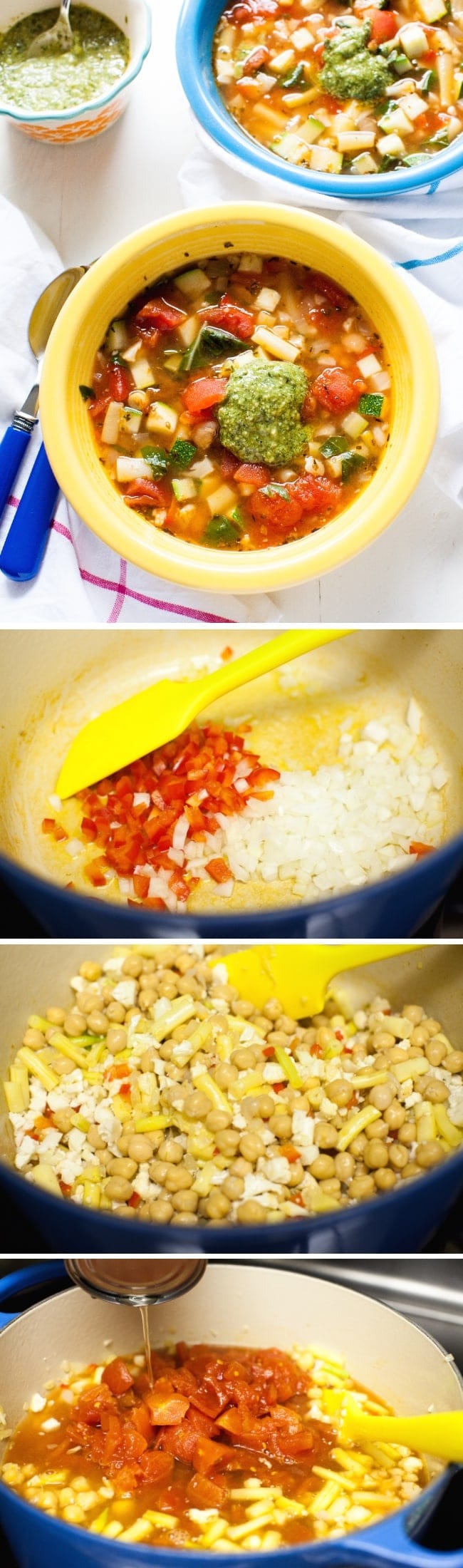 (easy and homemade version of the soup you love at Panera!) Garden Vegetable Soup from thelittlekitchen.net