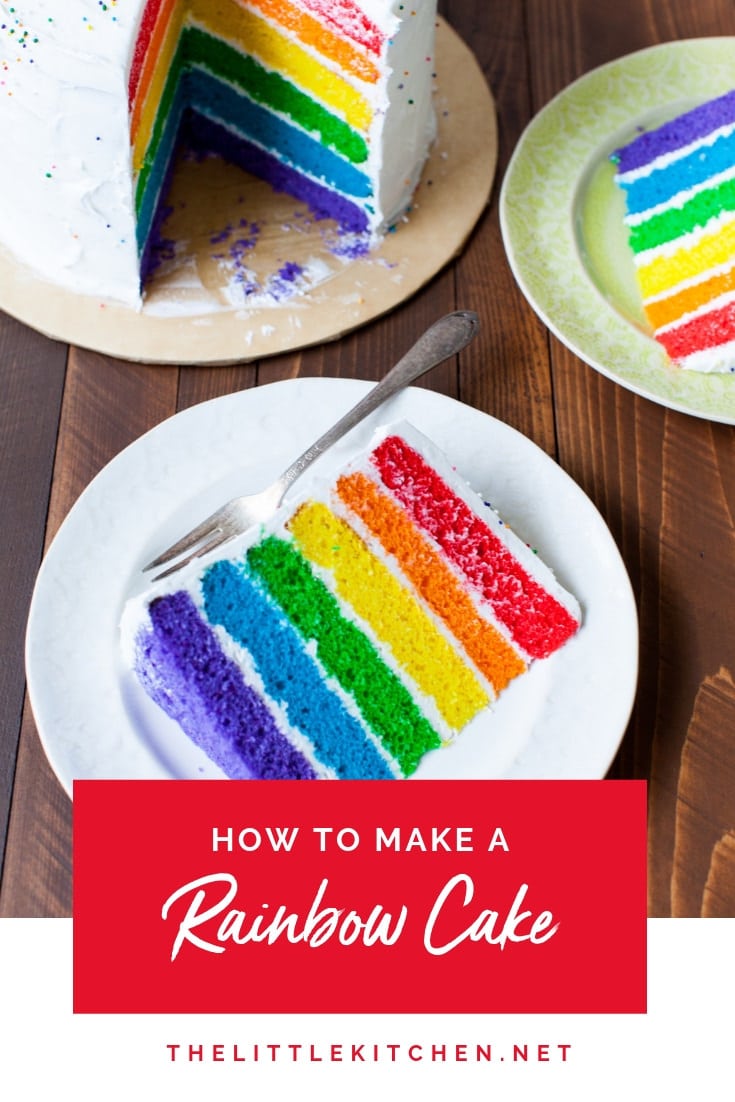 Rainbow Cake from thelittlekitchen.net