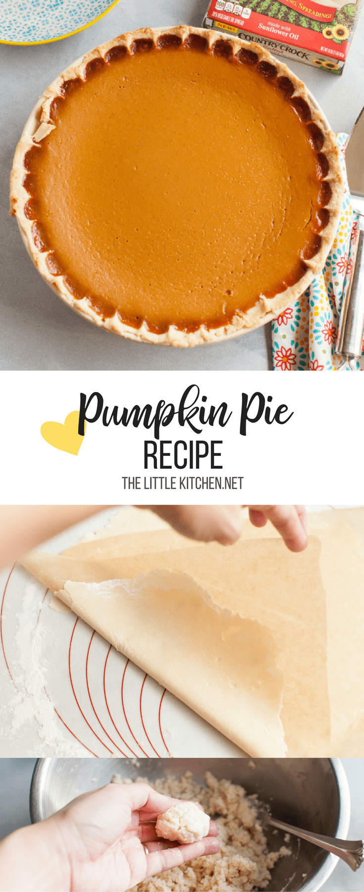 Easy Pumpkin Pie from thelittlekitchen.net