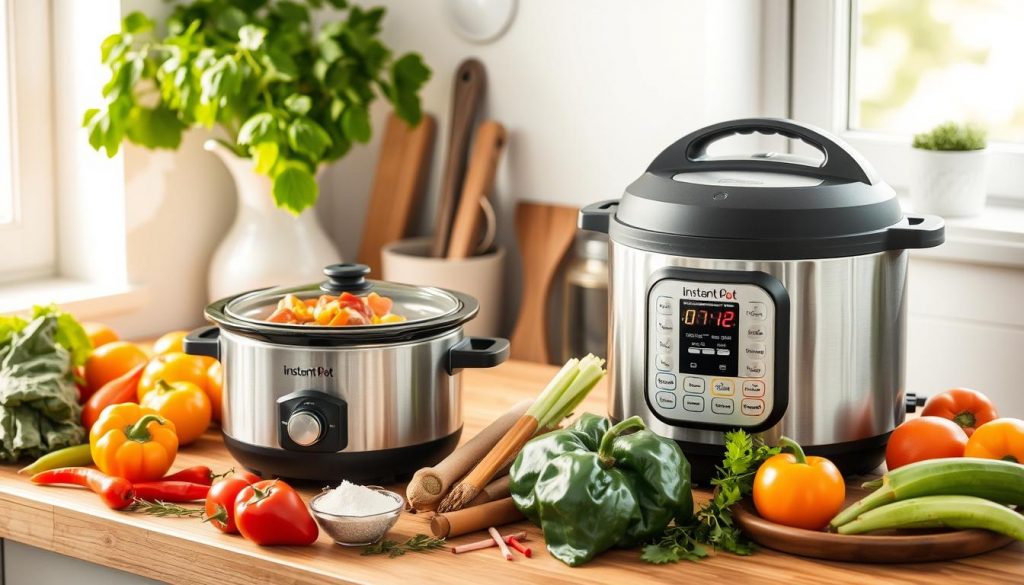 slow cooker and instant pot